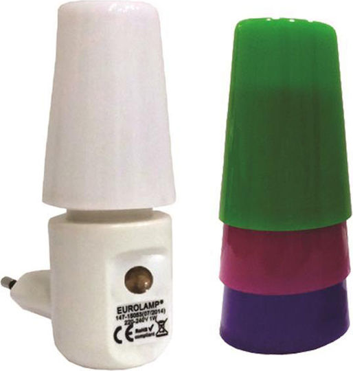 Eurolamp LED Nachtlicht Steckdose mit Lichtsensor 5Stück