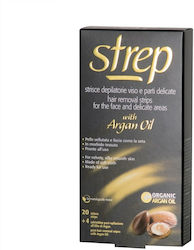 Strep Hair Removal Strips Argan Oil 20 Pieces