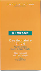Klorane Hair Removal Wax Strips Sweet Almond 6 Pieces