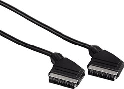 HAMA Cable Scart male - Scart male 1m Black 00043160