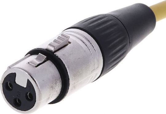 The Sssnake SM6YE Kabel XLR-Stecker - XLR-Buchse Schwarz 6m (SM6YE)