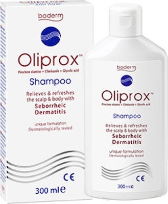 Boderm Oliprox Κατά της Σμηγματορροϊκής Șampoane împotriva Dermatitei Seboreice pentru Toate Tipurile Păr 1x300ml