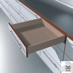 TANDEM PLUS 560F500 wooden drawer runner with brake No50 full extension