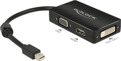 DeLock 62631 mini DisplayPort male σε DVI-D / HDMI / VGA female