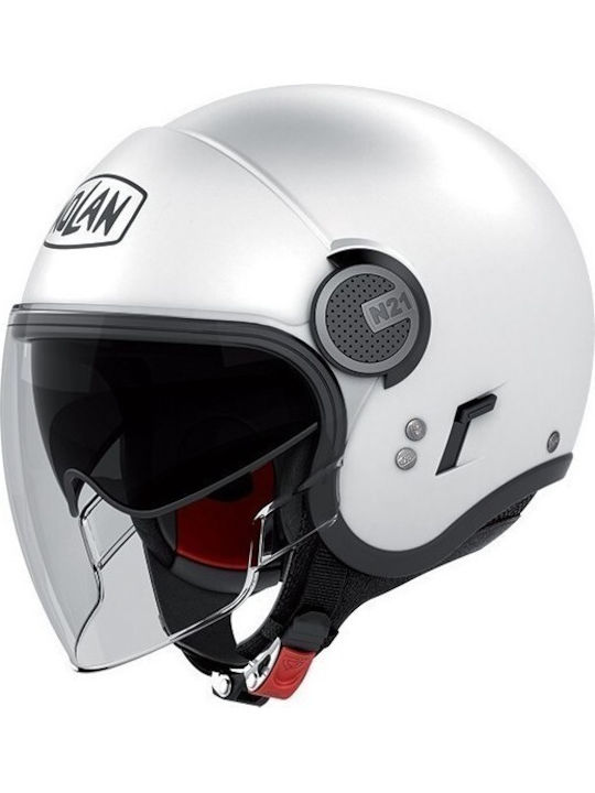 Nolan N21 Visor Classic 5 Metal White Motorradhelm Jet 1050gr