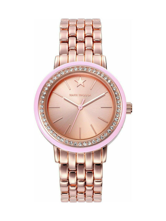 Mark Maddox Watch with Pink Gold Metal Bracelet MM7007-97