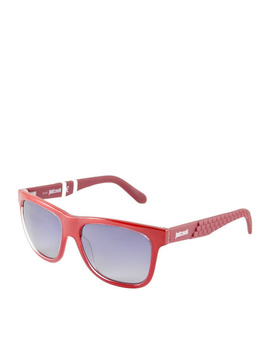 Just Cavalli Sonnenbrillen mit Rot Rahmen und Blau Verlaufsfarbe Linse JC648S 66C