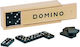 Goki Brettspiel Domino Ξύλινη Κασετίνα für 2-4 Spieler 4+ Jahre (EN)