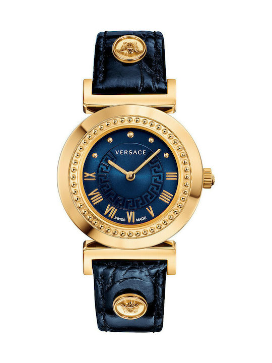 Versace Uhr mit Blau Lederarmband P5Q80D282S282