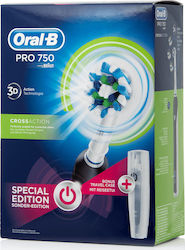 Oral-B Pro 750 CrossAction Special Edition Ηλεκτρική Οδοντόβουρτσα με Χρονομετρητή
