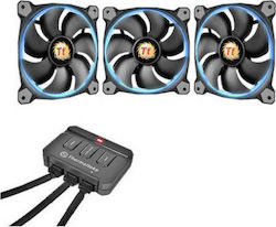 Thermaltake Riing 12 LED 120mm 4-Pin PWM RGB Lighting Case Fan 3-pack