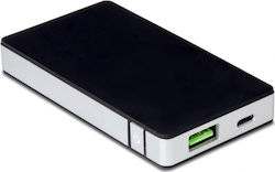 Celly Alu Power Bank 4000mAh με Θύρα USB-A Μαύρο