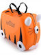 Trunki Tipu Tiger Kinder-Kabinenkoffer Hart Orange mit 4 Rädern Höhe 31cm