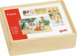 Ξύλινο Παιδικό Puzzle Παραμύθια 20pcs Goki