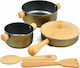 Plan Toys Cooking Toy / Kitchen Utensils Μαγειρικά Σκεύη made of Wood for 3+ Years Old