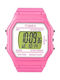 Timex Digital Uhr mit Rosa Kautschukarmband T2N104