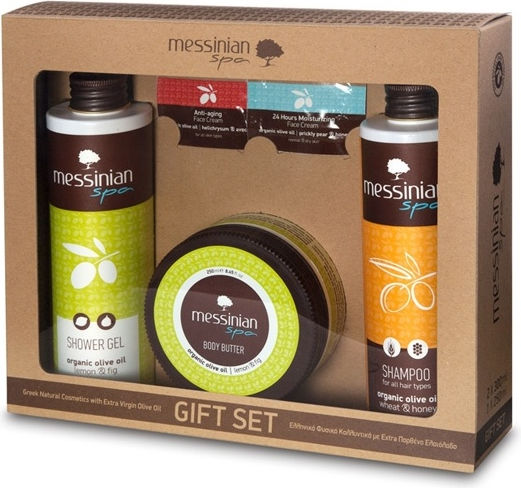 Messinian Spa Skin Care Set for Moisturizing & Body Cleaning