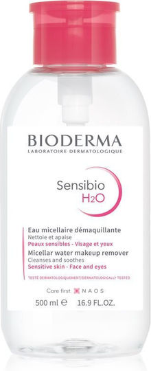 Bioderma Sensibio H2O Micellar Water Makeup Remover Face 500ml