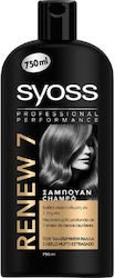 Syoss Renew 7 Shampoos Wiederaufbau/Ernährung für Beschädigt Haare 1x750ml