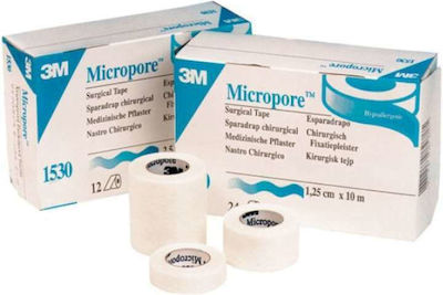 3M Micropore Χάρτινες Επιδεσμικές Ταινίες 7cm x 9.1m 4τμχ