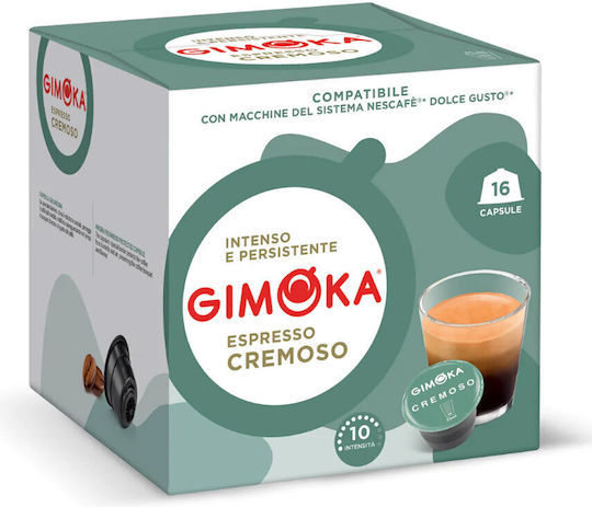 Gimoka Капсули Еспресо Cremoso Съвместими с машина Dolce Gusto 16капси