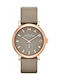 Marc Jacobs Baker Rose Uhr mit Beige Lederarmband