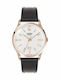 Henry London Richmond Ανδρικό Ρολόι 41mm Μπαταρίας με Μαύρο Δερμάτινο Λουράκι