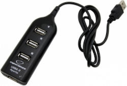 Esperanza EA116 USB Hub 4 Ports USB-A