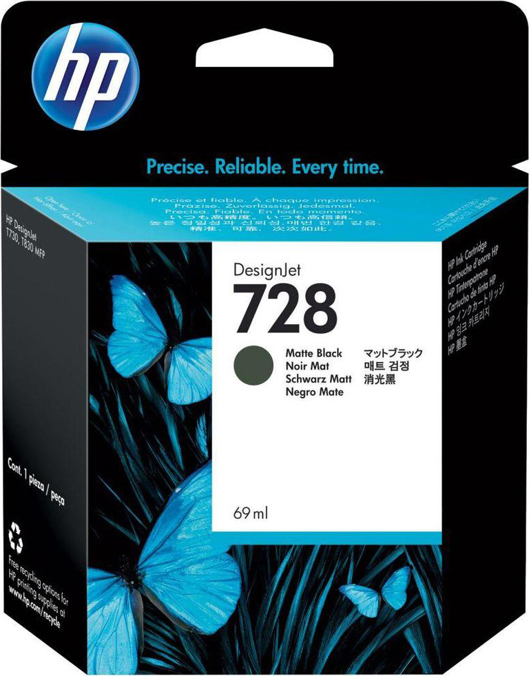 Hp 728 Matte Black 69ml F9j64a Skroutzgr 