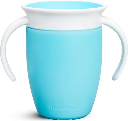 Munchkin Παιδικό Ποτηράκι Miracle 360° Trainer Cup από Πλαστικό Μπλε 207ml για 6m+
