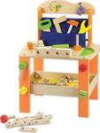 Classic World Kids Workbench Tool Bench made of Wood for 3+ Years Old 37pcs 3646