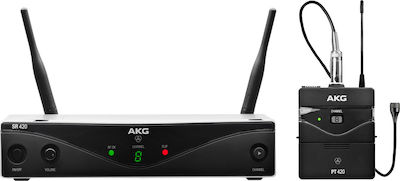 AKG Microfon Wireless Condensator (diafragmă mică) WMS 420 Presenter Set Band A Montare pe Centură Vocal