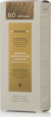 Korres Abyssinia Superior Gloss Colorant 8.0 Ξανθό Ανοιχτό 50ml