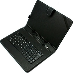 AB-97 Flip Cover Piele artificială cu Tastatură Engleză SUA Negru (Universal 7" - Universal 7")