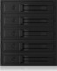 RaidSonic Icy Box IB-565SSK Πλαίσιο Για Σκληρούς Δίσκους Backplane IcyBox 5x3,5" SATA/SAS HDD/SSD to 3x 5,25 Μαύρο (56005)