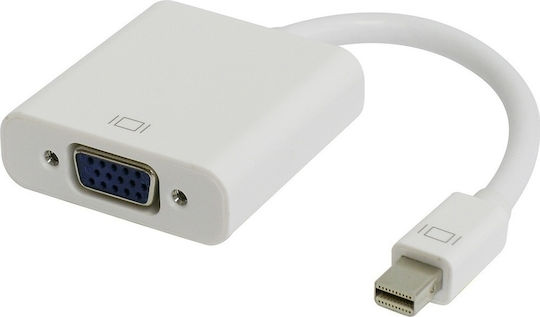 Aculine AD-017 Конвертор DisplayPort Мъжки към VGA Женски Бял 1 Брой