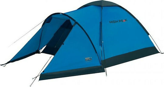 High Peak Ontario 3 Camping Tent Igloo Blue 3 Seasons for 3 People 205x180x120cm