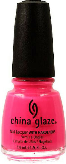 China Glaze Lacquer Gloss Nail Polish Shocking Pink 14ml