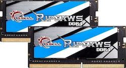 G.Skill Ripjaws 16GB DDR4 RAM με 2 Modules (2x8GB) και Ταχύτητα 2400 για Laptop