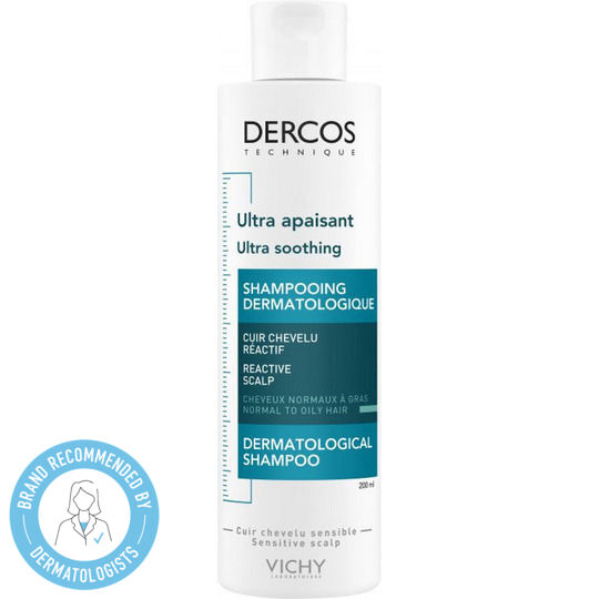 Vichy Dercos Ultra Soothing Σαμπουάν για το Ευαίσθητο Τριχωτό για Λιπαρά Μαλλιά 200ml