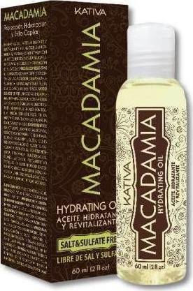 Kativa Macadamia Hydrating Νourishing Hair Oil 60ml