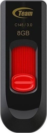 TeamGroup C145 8GB USB 3.0 Stick Μαύρο