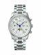 Longines Master Collection Ceas Barbati Cronograf Automat Cu Brățară Din Metal Argintie