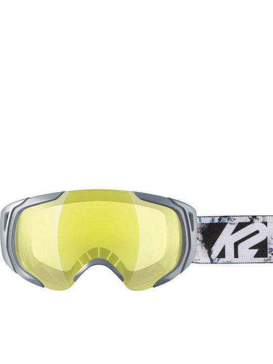 K2 Photoantic DLX Masca de schi și snowboard Pentru adulți Colorată cu Lentilă Cu oglindă în culoarea Galben
