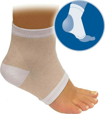 Vita Orthopaedics Κάλτσες Πτέρνας με Επίθεμα Gel Open Toe Graduated Compression Socks with Silicone Beige