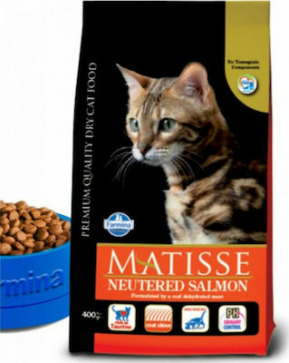 Farmina Matisse Neutered Trockenfutter für erwachsene kastrierte Katzen mit empfindlichem Harnsystem mit Lachs 10kg