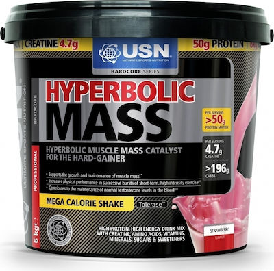 USN Hardcode Hyperbolic Mass cu aromă de Căpșuni 6kg