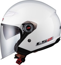 LS2 Track OF569 Jet Helmet with Sun Visor 1350gr White