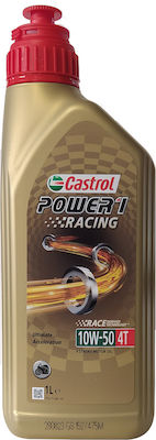 Castrol Power 1 Racing 4T Synthetic 10W-50 4-Stroke Motorcycle Motor Oil 1lt