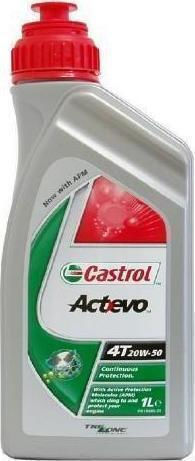 Castrol Actevo 4T 20W-50 Λάδι Μοτοσυκλέτας για Τετράχρονους Κινητήρες 1lt